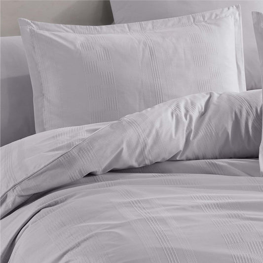 ბამბის ჟაკარის ორთეთრანი თეთრეულის ნაკრები