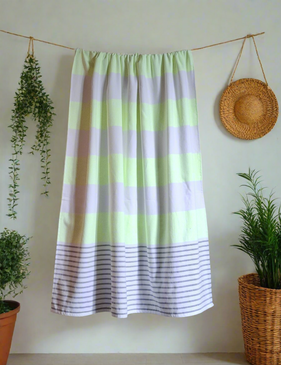 ბამბის ზღვის პირსახოცი 100×180