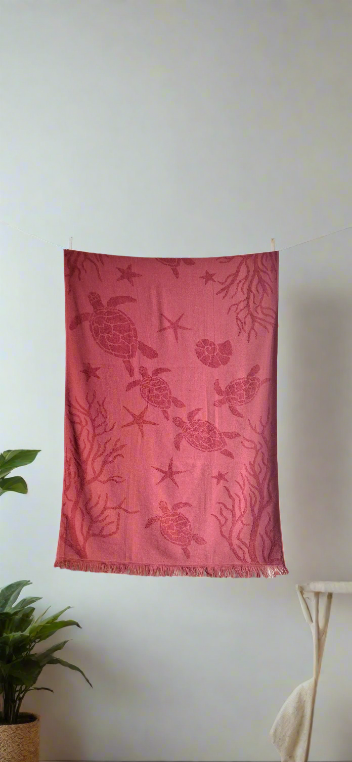 ბამბის ზღვის პირსახოცი 90×160