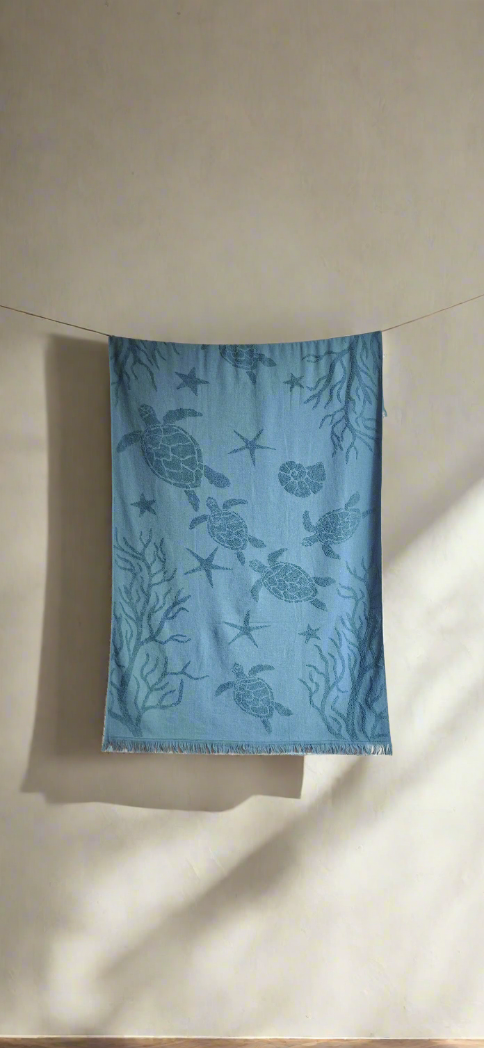 ბამბის ზღვის პირსახოცი 90×160