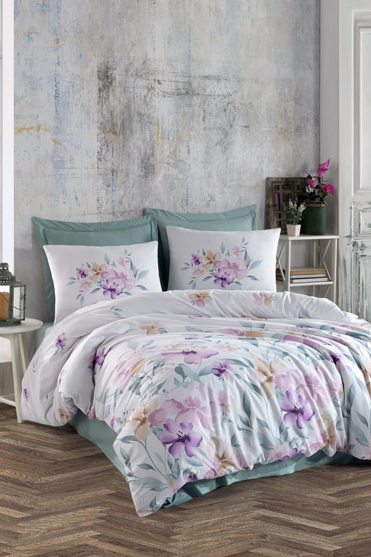 ბამბის ორთეთრიანი თეთრეულის ნაკრები