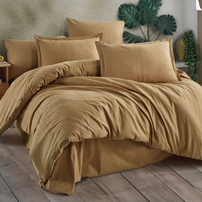 ბამბის ჟაკარის ორთეთრანი თეთრეულის ნაკრები