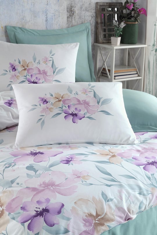 ბამბის ორთეთრიანი თეთრეულის ნაკრები